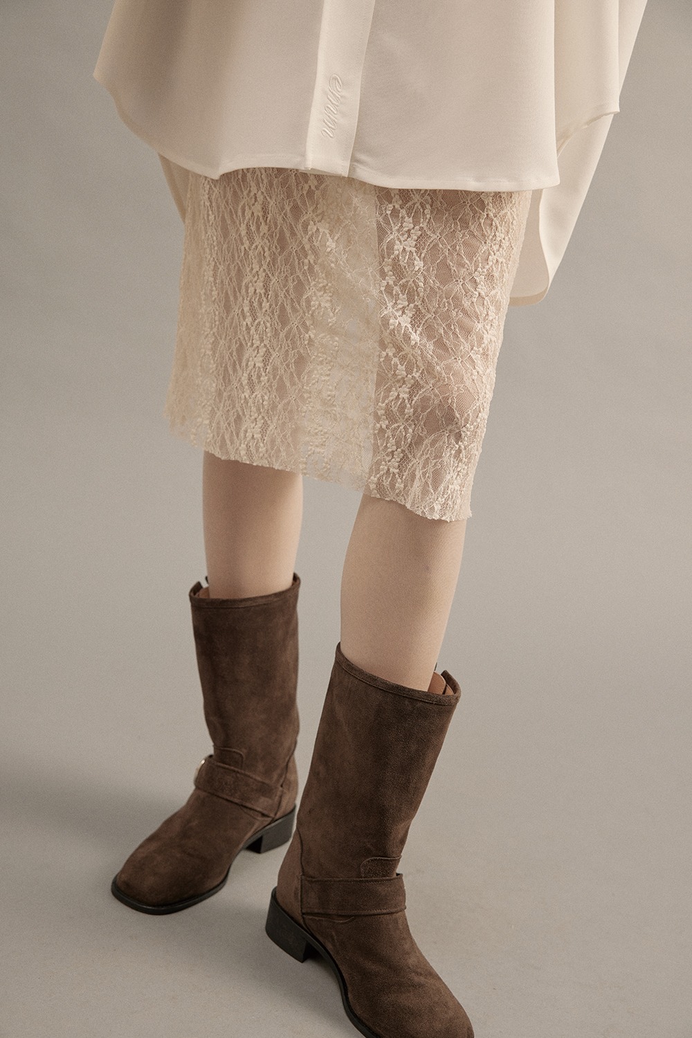[예약배송10/12]Lace Skirt Ivory