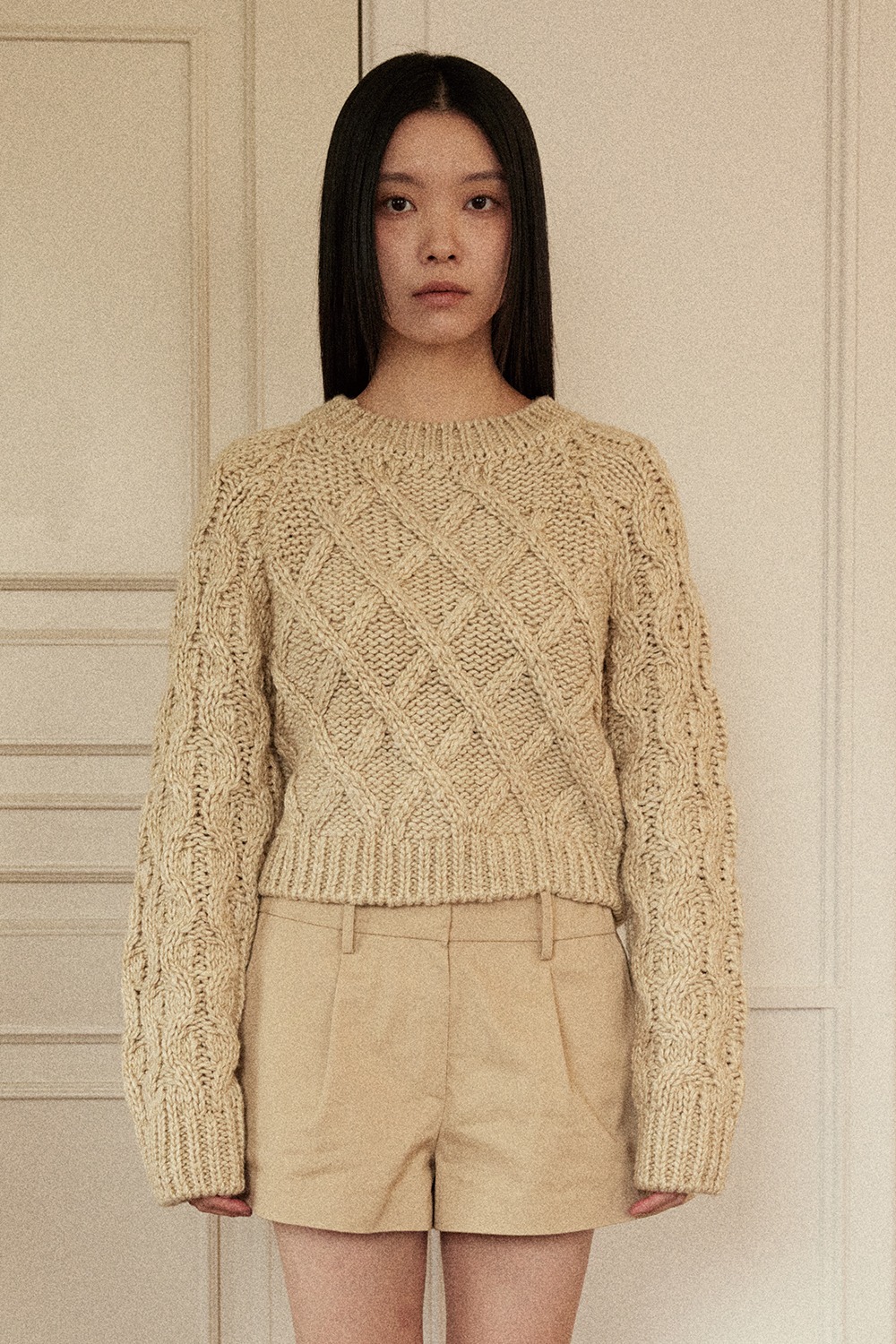 Cable Knit Beige